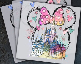 Mickey  Disney Bow Tie Ready To Press, Dtf Transfer, Heat Press, Hot Peel Dtf Transfer,