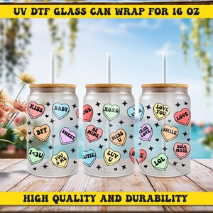 Sugar Valentine Vibes Ready to Apply UV DTF, Ready For Press, Cup Wrap UV Dtf, Uv Dtf Transfers, Mug Sticker, Tumbler Ready To Apply