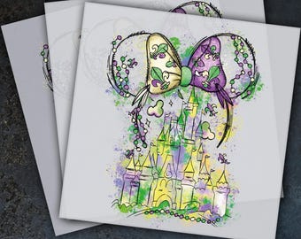 Disney Mardi Gras, Mardi Gras Ready To Press, Louisiana Dtf Transfer, Heat Press, Hot Peel Dtf Transfer