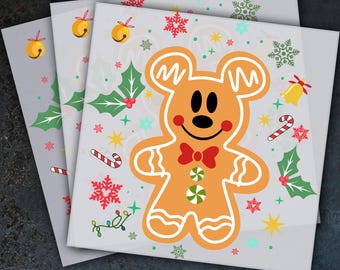 Mickey Cookies Ready To Press, Dtf Transfer, Heat Press, Hot Peel Dtf Transfer, Holiday Design for Shirts, Sweatshirts, Custom Gifts