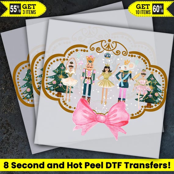 Retro Christmas Nutcracker Ready To Press, Christmas Gift Dtf Transfer, Heat Press, Hot Peel Dtf Transfer