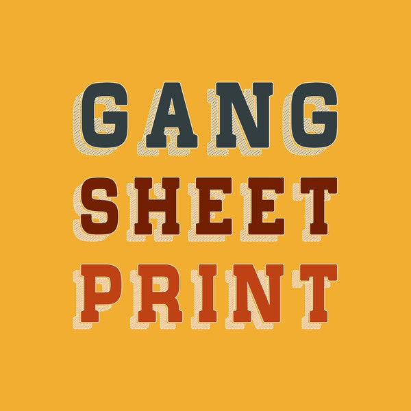 Gang Sheets, Bulk Order, Wholesale DTF Print  T-Shirt Heat Transfer, Press Ready Gang Sheet