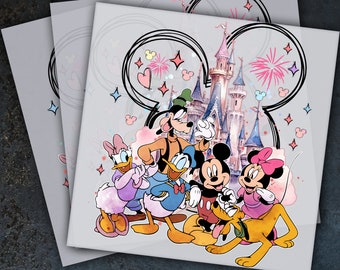 Mickey And Friends Disney Ready To Press, Dtf Transfer, Heat Press, Hot Peel Dtf Transfer,
