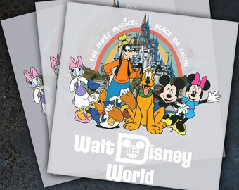 Disney World Ready To Press, Dtf Transfer, Heat Press, Hot Peel Dtf Transfer