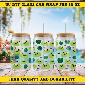 Little Frog Ready to Apply UV DTF, Ready For Press, Cup Wrap UV Dtf, Uv Dtf Transfers, Mug Sticker, Tumbler Ready To Apply
