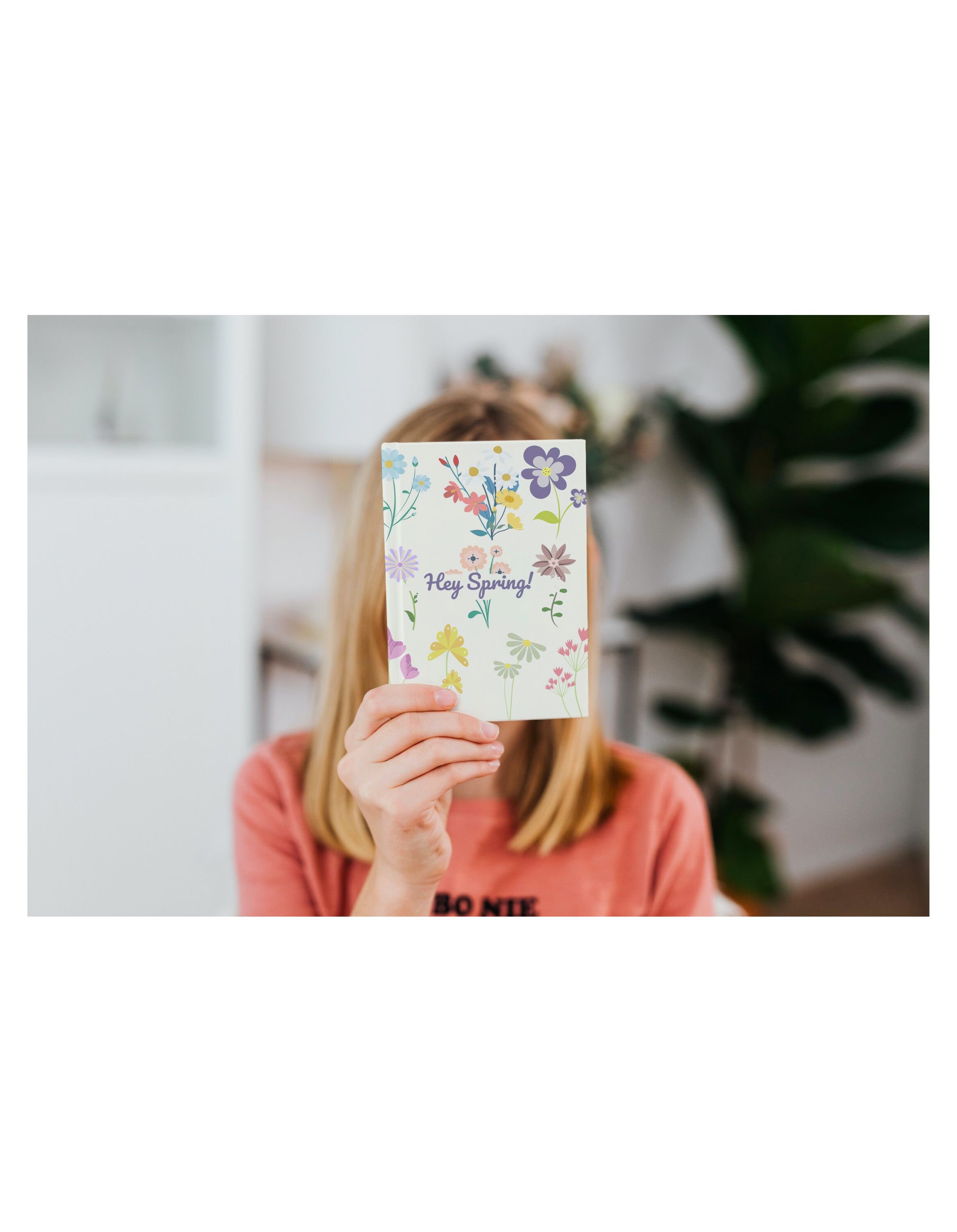 Spring Open Diary Spring Flowers Spiral Notebook, Diary, Journal, Size: 5.25″ × 8.25.