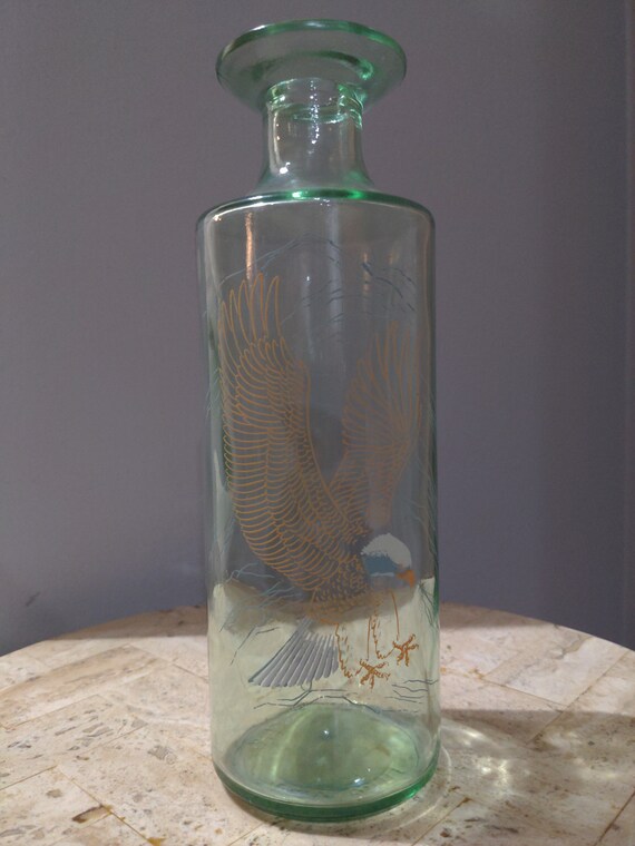Old Fitzgerald Wildlife Decanter Eagle Etsy