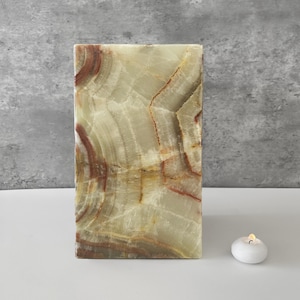 Handmade Natural Onyx Cremation Urn, Beautiful Funeral Urn for Ashes, Unique Individual Urn, Unique Natural Onyx Stone Urn for Loved Ones.