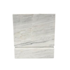 White Marble Individual Urn - 450 cubic inches