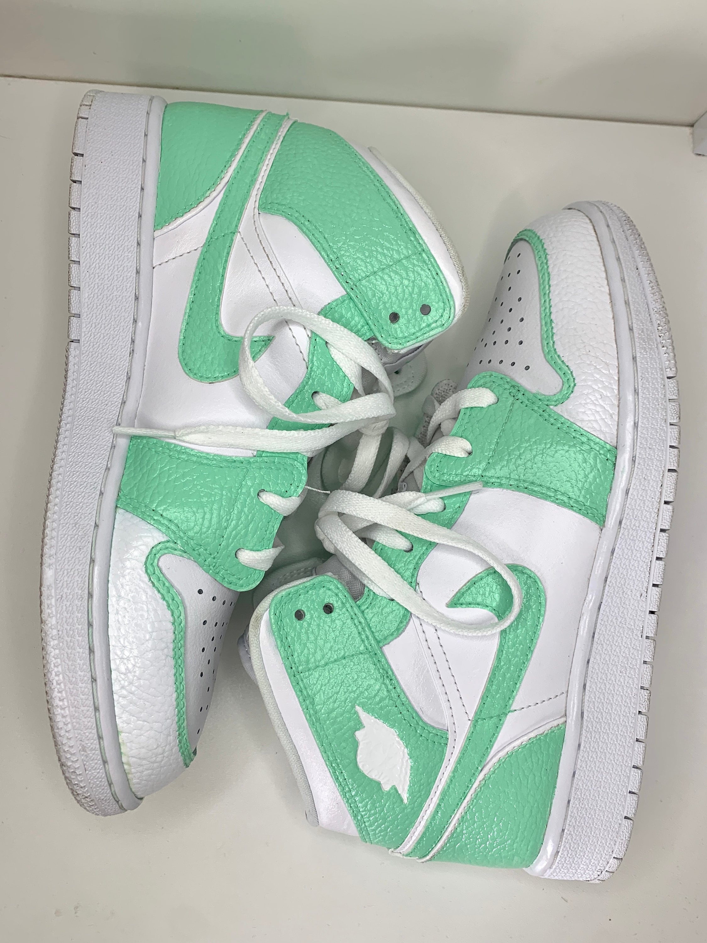 mint green jordans