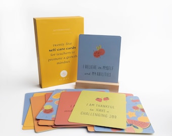 Cadeaux pour enseignants - Cartes d’affirmation - Coffret-cadeau Self Care - Cadeau d’appréciation de l’enseignant