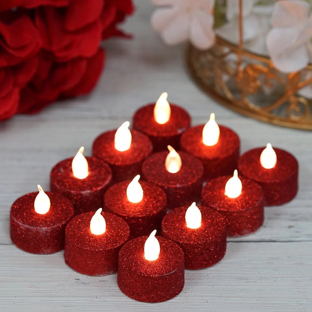 12 Pack Flameless Candles LED Party Candles Battery Candles Etsy