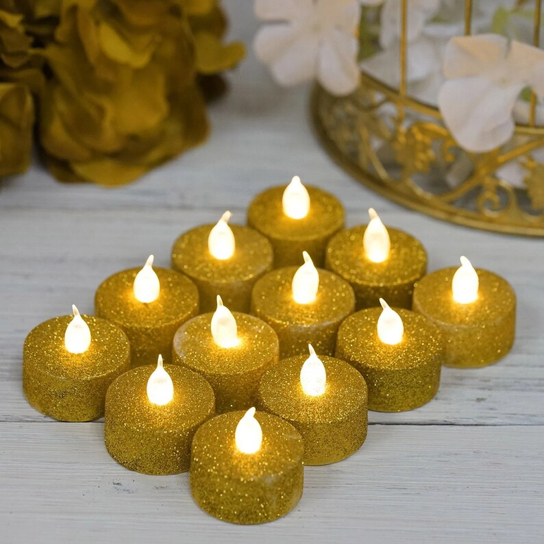 12 Pack Flameless Candles LED Party Candles Battery Candles Etsy