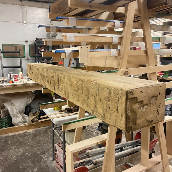 Faux Beam Shelf Etsy