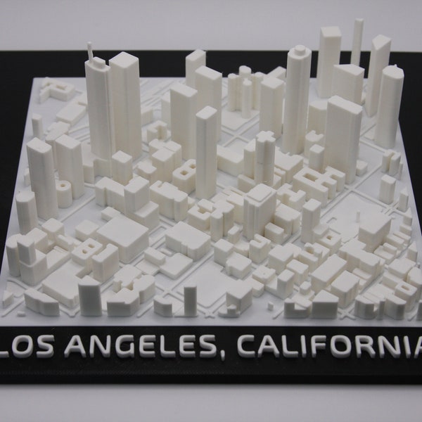 Los Angeles 3d Map Etsy