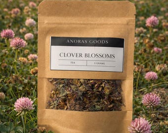 CLOVER BLOSSOM- Whole Flowers, Organic herb, skincare use, base product