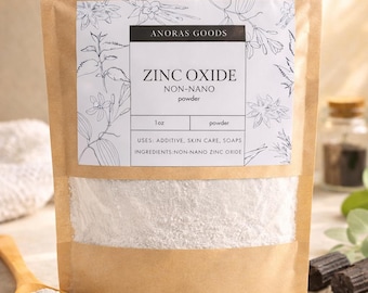 Óxido de zinc. Uso en el cuidado de la piel sin nanopartículas, producto base 1 o 2 oz.