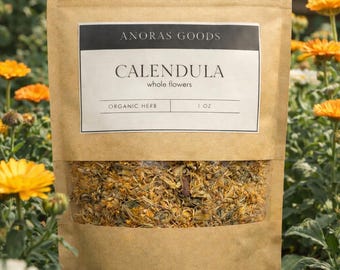 Caldenlula- Whole Flowers, Organic herb, skincare use, base product