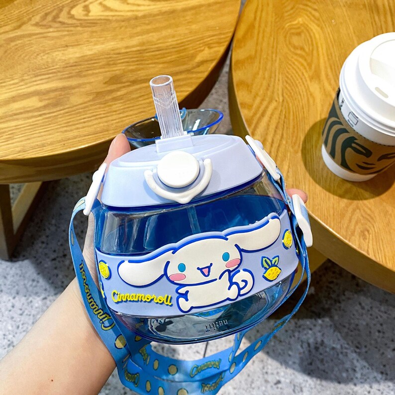 480ml Cinnamoroll Water Bottle Water Bottle With Strap Etsy