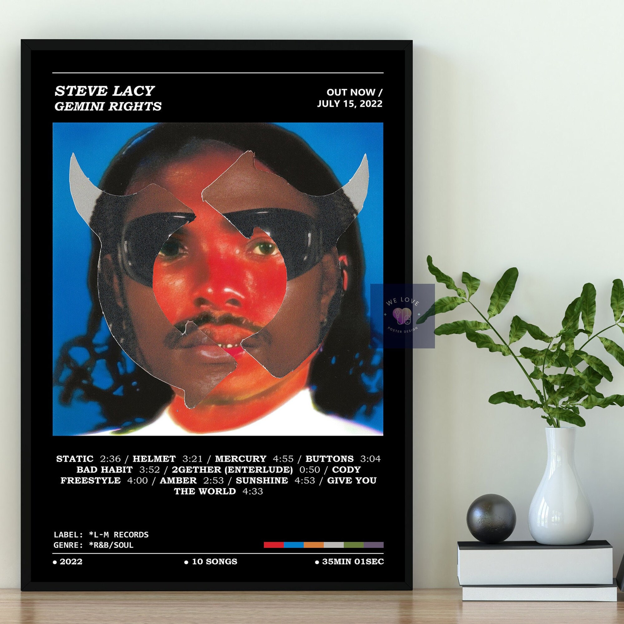 Steve Lacy - Gemini Rights Album Poster / Steve Lacy Poster