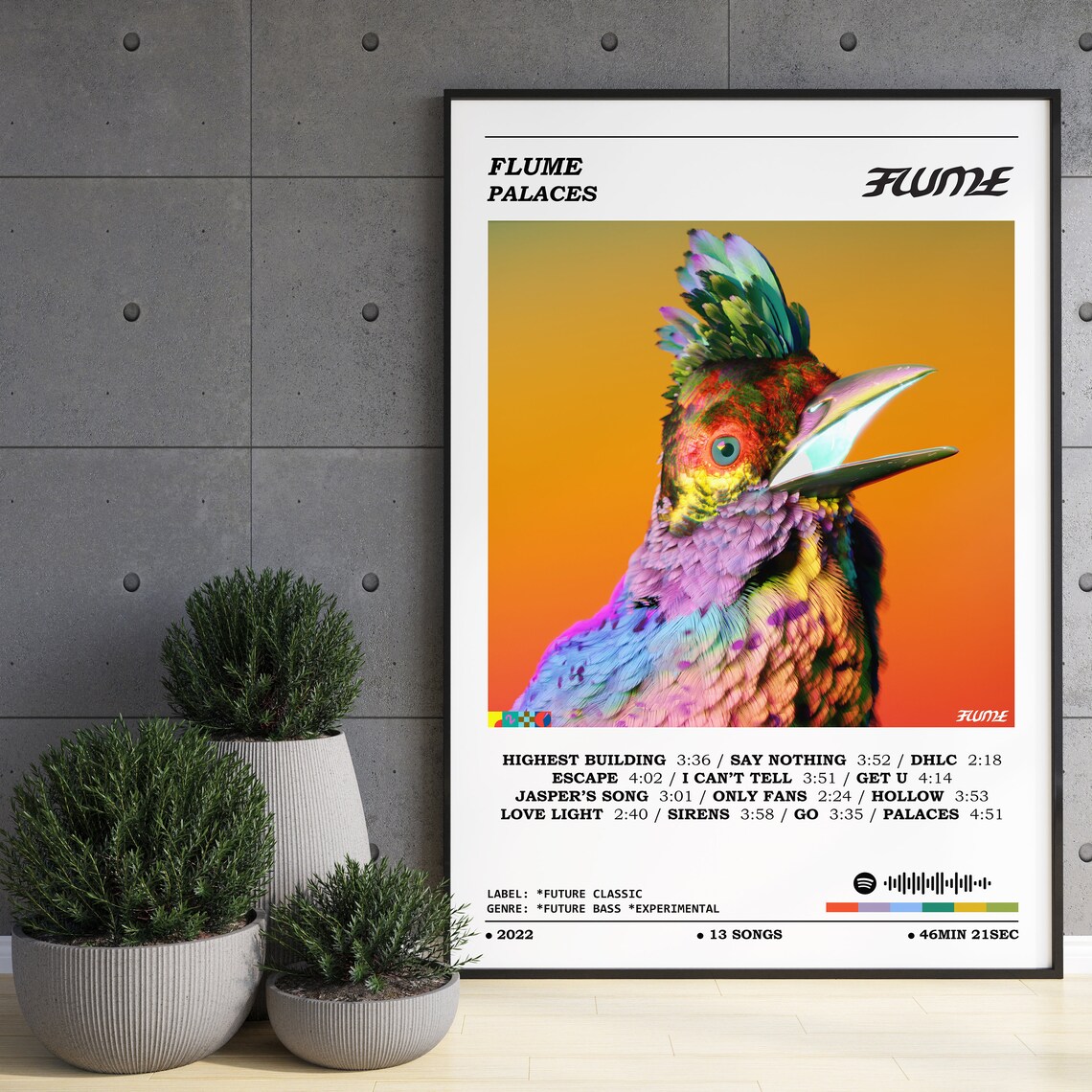 Flume Palaces Album Poster / Flume Poster / Album Cover Etsy Canada