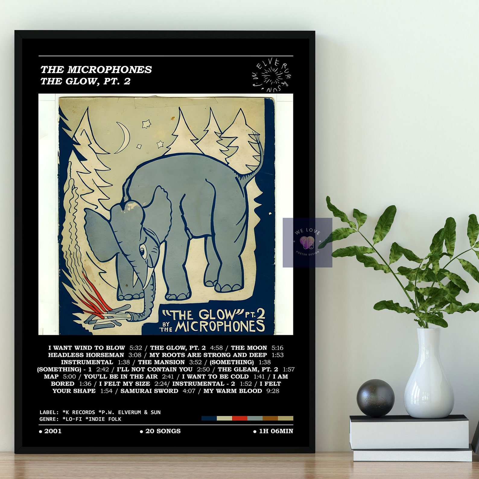 The Microphones the Glow Pt. 2 Album Poster / the Etsy