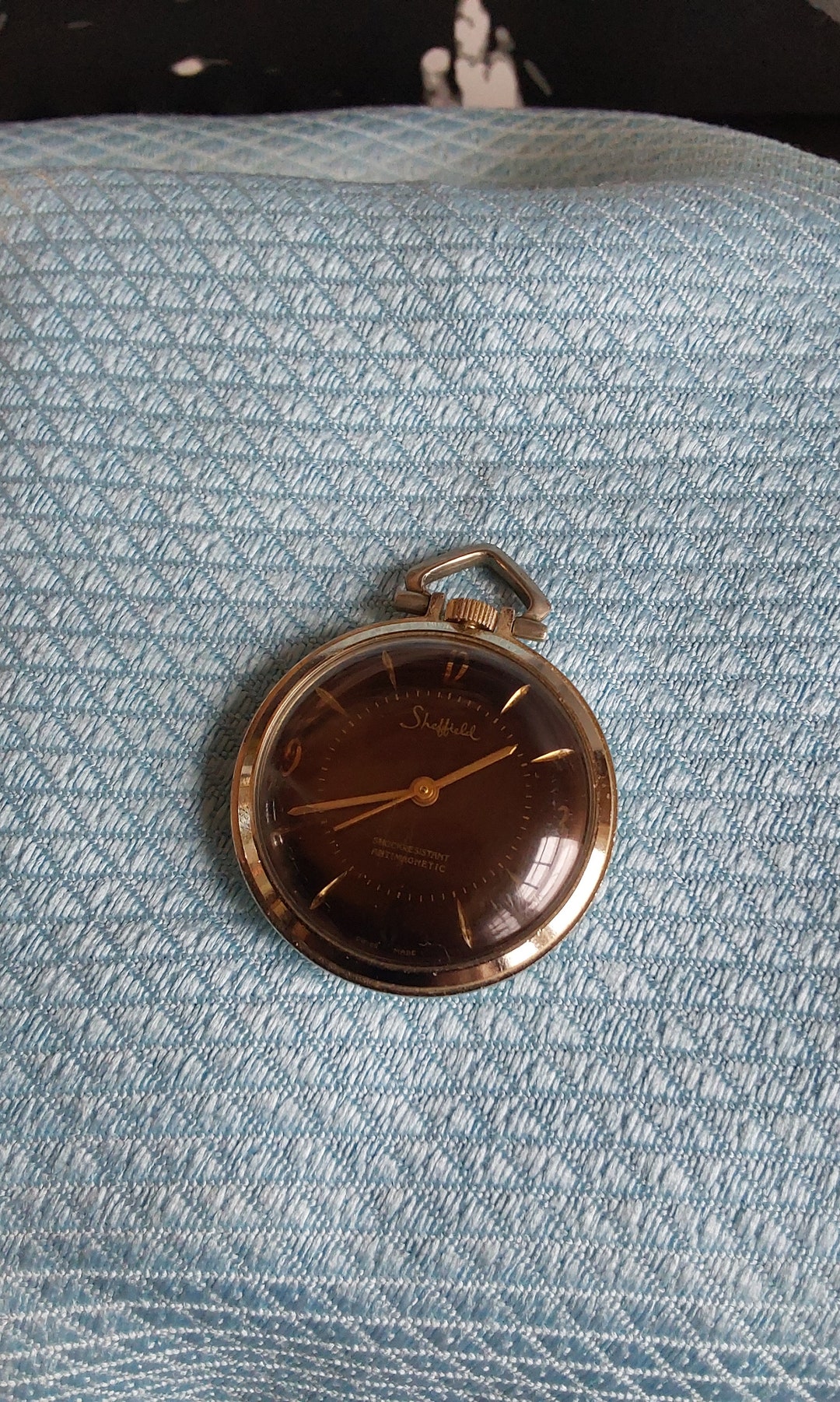 Rdr2 Pocket Watch Without Vest Vintage Rare Sheffeild Mini Vest