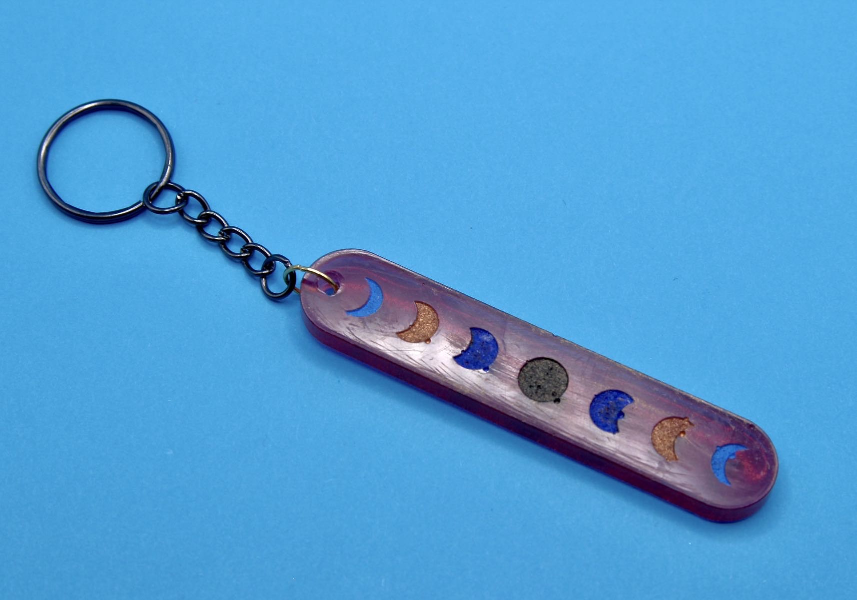 Phases of the Moon Keychain - Etsy