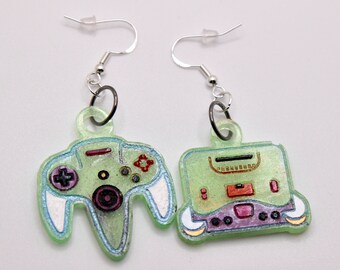 Video Game Controller and Console Earrings - Etsy