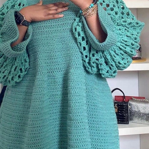 Maxi Crochet Dress Pattern Etsy