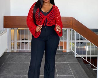 Crochet lace cardigan pattern