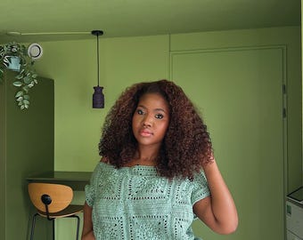 The crochet sage drift dress Pattern| Granny Square dress
