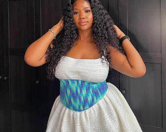 Crochet corset dress pattern