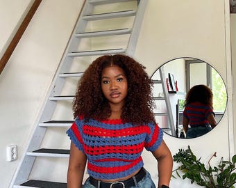Crochet striped Top pattern
