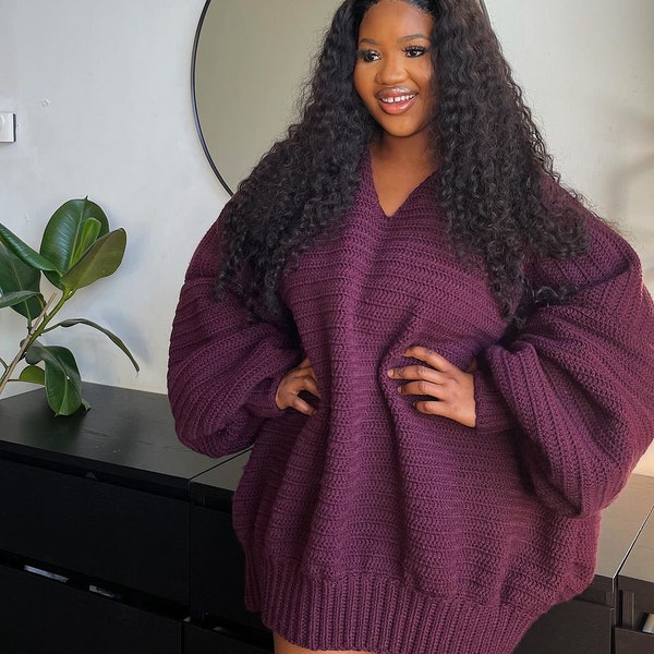 Oversized dress written pattern