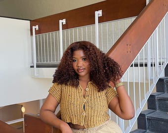 Crochet ribbed shirt pattern