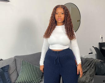 Crochet Ribbed pants pattern