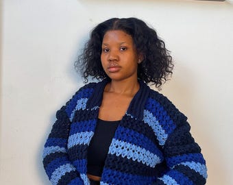 Crochet shell cardigan pattern