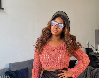 Crochet V-Neck Lace top pattern