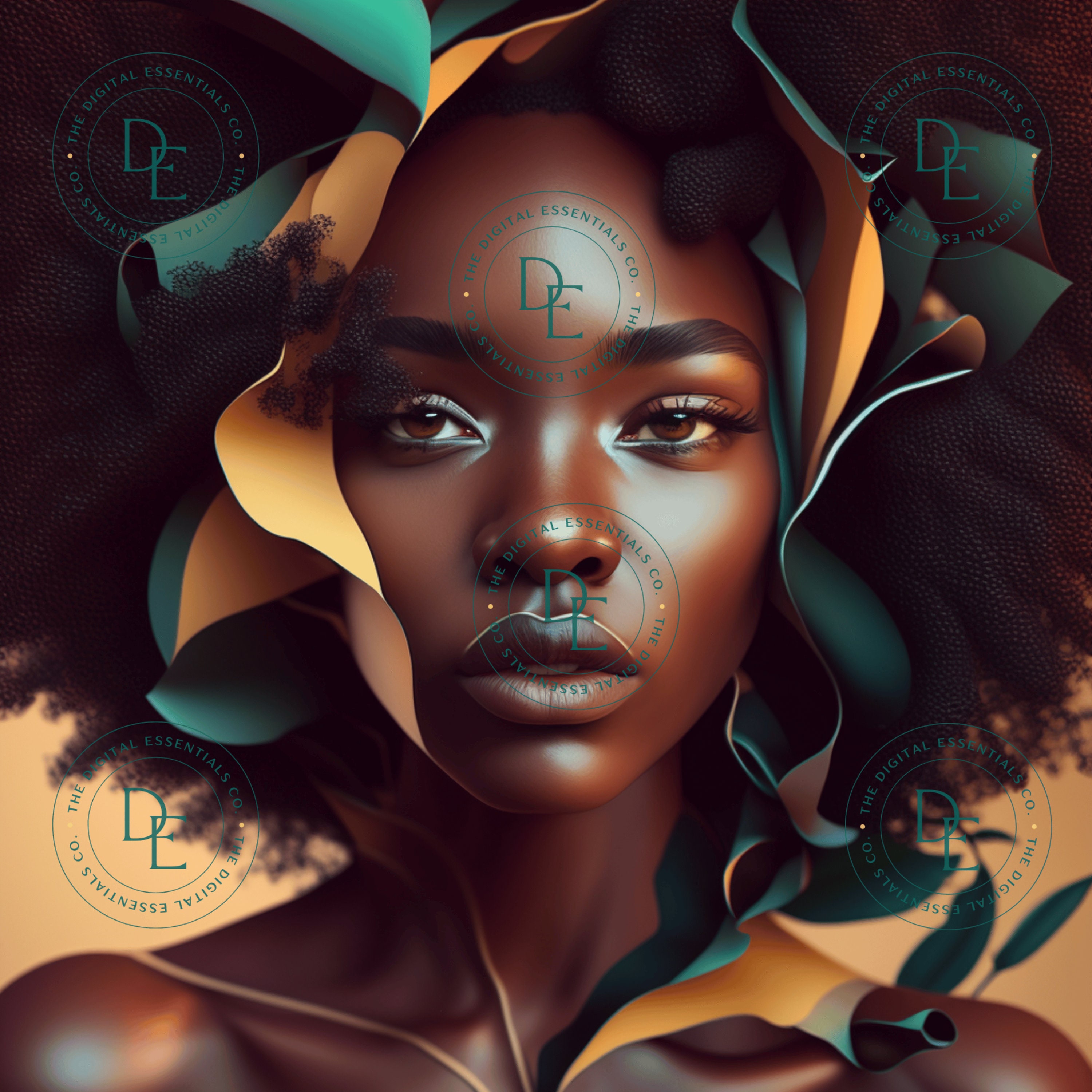 Melanin Queen Black Digital Art Digital Print Melanin Art Digital