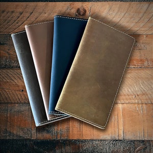 Cartera de cuero larga personalizada hecha a mano para hombres y mujeres, billetera de cuero vintage plegable, billetera vintage, billetera para efectivo
