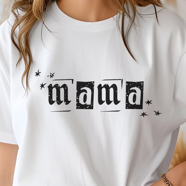 Vintage Mama Tshirt, Cute Mom Shirt, Mom Life Shirt, Gift for Mom, Mothers Day, Mom Gift, New Mom shirt, Punk Rock Mama, Retro Mom