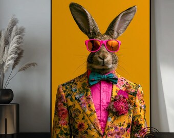 Gentleman Wolf Muurdecoratie, Wolf in Pak Canvas, Sigarenrokende Wolf Kunstwerk, Donkere Luxe Muurdecoratie, Maffia Dierenportret, Muurdecoratie voor de Man Cave