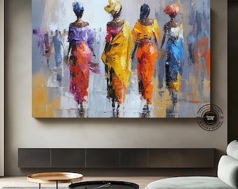 Abstracte boomring canvas kunst: rustieke Scandinavische wanddecoratie