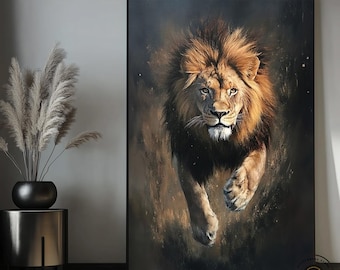 Lion Colorful Abstract Framed Poster, Lion Wall Art, Lion, Lion Print, Colorful Wall Art, Abstract Art, Colorful, Home Decor, Lion Painting