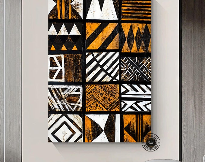 African American Culture Wall Art, African Culture Wall Decor, Tribal wall Art, Abstract Canvas Wall Art, Africa Wall Art, Gift, Home Decor
