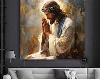 Jesus Canvas Art: Contemporary Christian Wall Decor