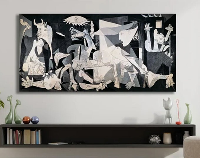Guernica Canvas, Pablo Picasso Guernica Painting Print, Guernica Wall Art, Pablo Picasso Print, Pablo Picasso la Guernica Canvas