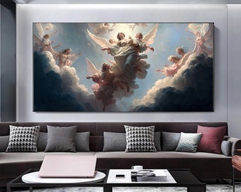 Angel Canvas Wall Art: Ready to Hang Angel Decor