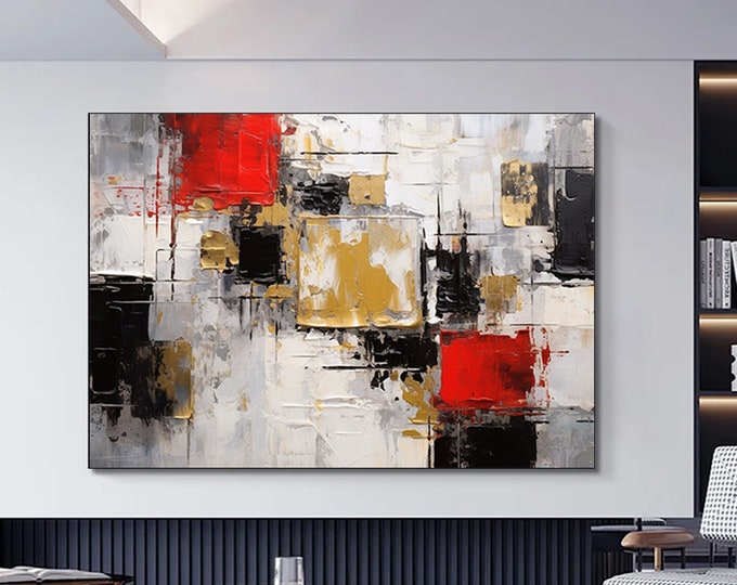 Modern Oil painting abstract print wall art,Canvas wall decor,